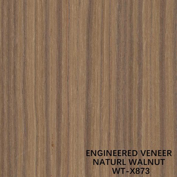 EV Engineered Wood Veneer Natural Walnut Quarter Straight Grain Standard Size