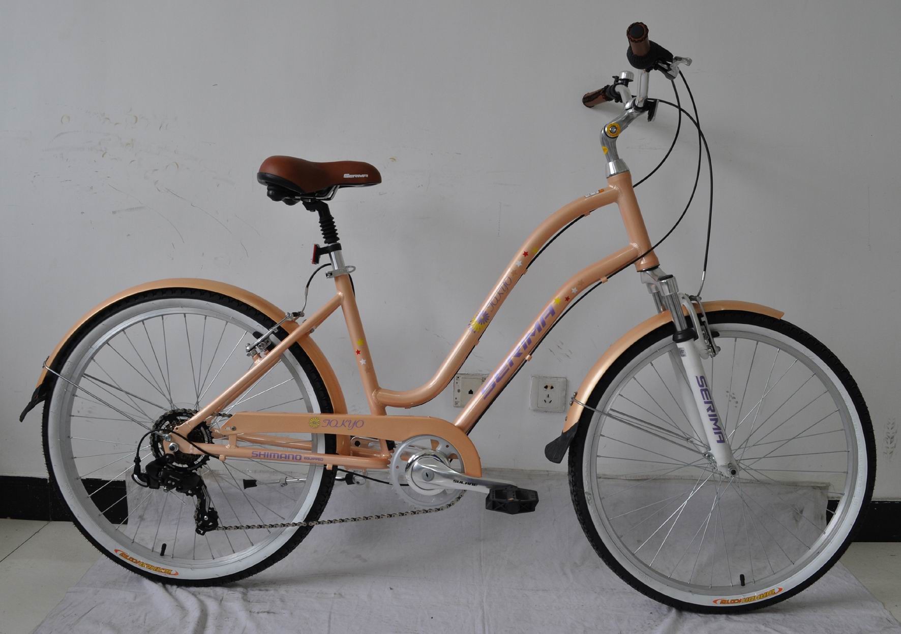Tianjin manufacturer 26 inch steel city bike/bIcycle/bicicle with Shimano 21 speed