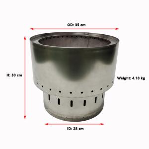 Quality Power Coated 13.8&quot; Folding Portable Smokeless Genie Pellet Fire Pit wholesale