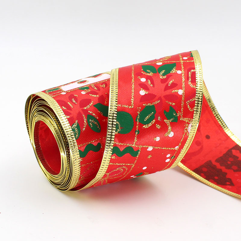christmas wired ribbon for christmas bow