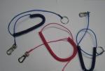 Plastic coated and stainless steel wire spiral cord fishing tool holder spring