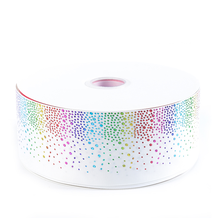 Customized Logo 15MM Satin Ribbon , High Fastness Personalized Gift Ribbon