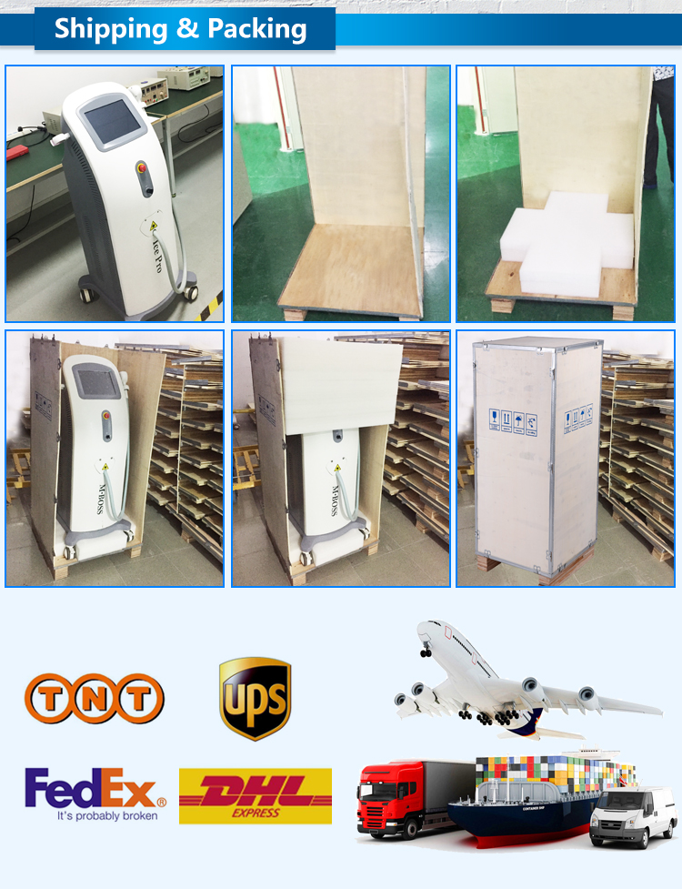 Fiber diode hair removal 3 Wavelength Diode Laser Hair Removal System 755nm 808nm 1064nm Beauty Care Device