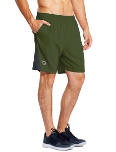 Quality Male 7 Inches 5% Spandex Running Wear Quick Dry Mesh Liner Zip Pocket wholesale