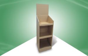 Quality Three Shelf Pop Cardboard Display Stands For Cd &amp; Books , 100% Eco - Friendly wholesale
