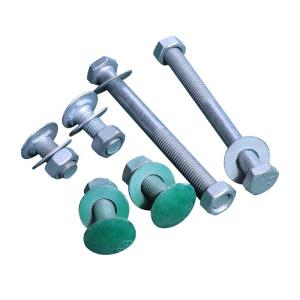 Quality Highway Guardrail Round Head Hot Dip Galvanized Bolt for Roadway Safety Standards wholesale