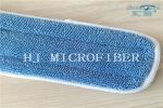 Blue Color Piping Side Microfiber Wet Mop Pads Twisted Pile Mop Heads Mop