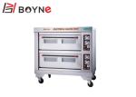 380V Electric Industrial Baking Oven Double Deck 0.6mm Plate Layer Controlled