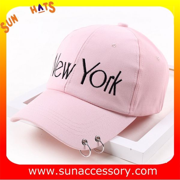 QF17041 trendy fashion girls baseball cap, OEM and ODM cap factory wholesale