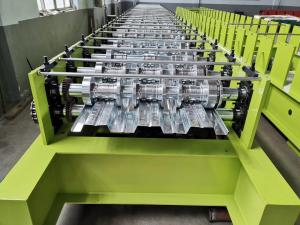 Quality 480V Floor Deck Roll Forming Machine PLC 10m Automatic Deck Roll Former wholesale