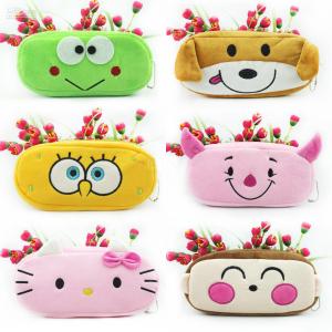 Quality Stationery Animal Plush Pencil Case Animal Zipper Pencil Pouch For Promotion Gifts wholesale