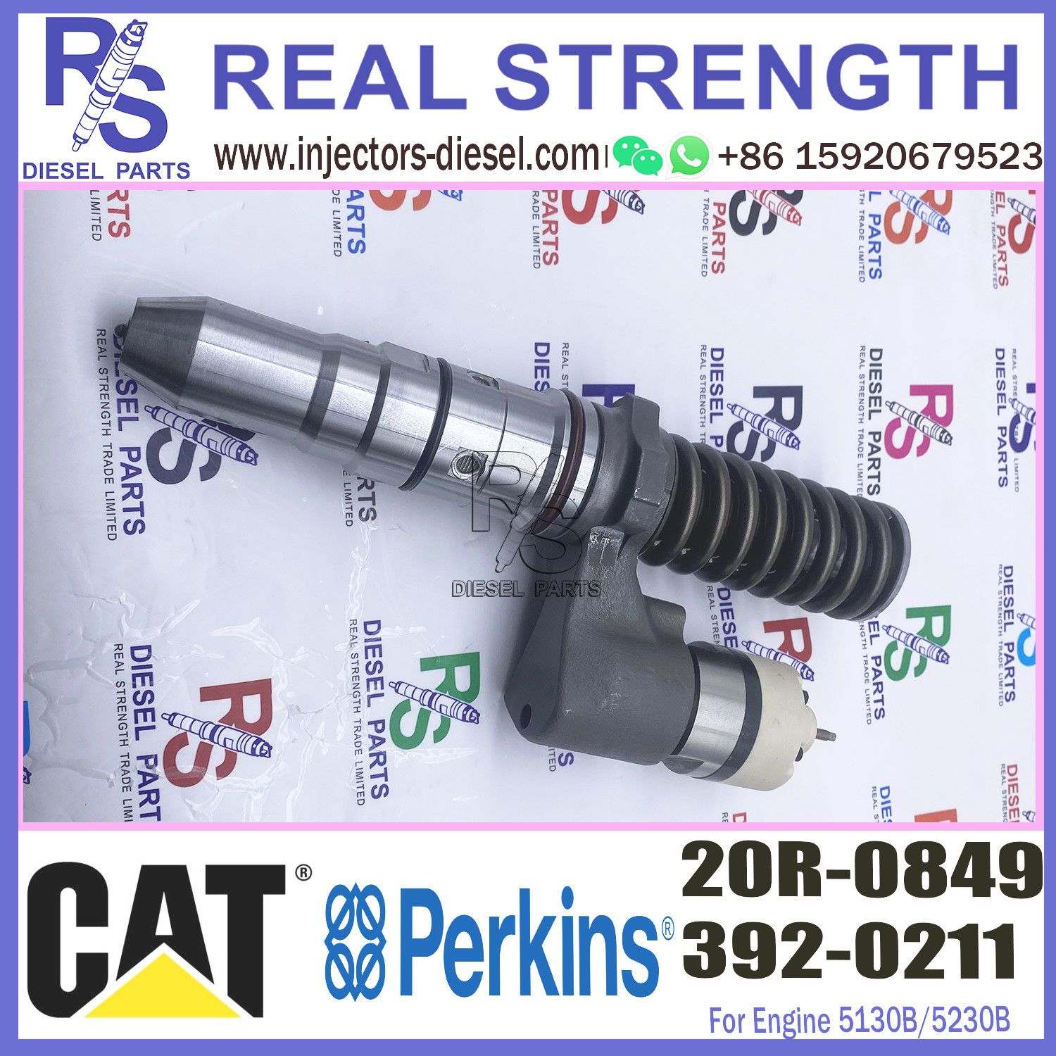 Common Rail 3920211 5130B/5230B Diesel Engine Fuel Injector 392-0211 20R-0849