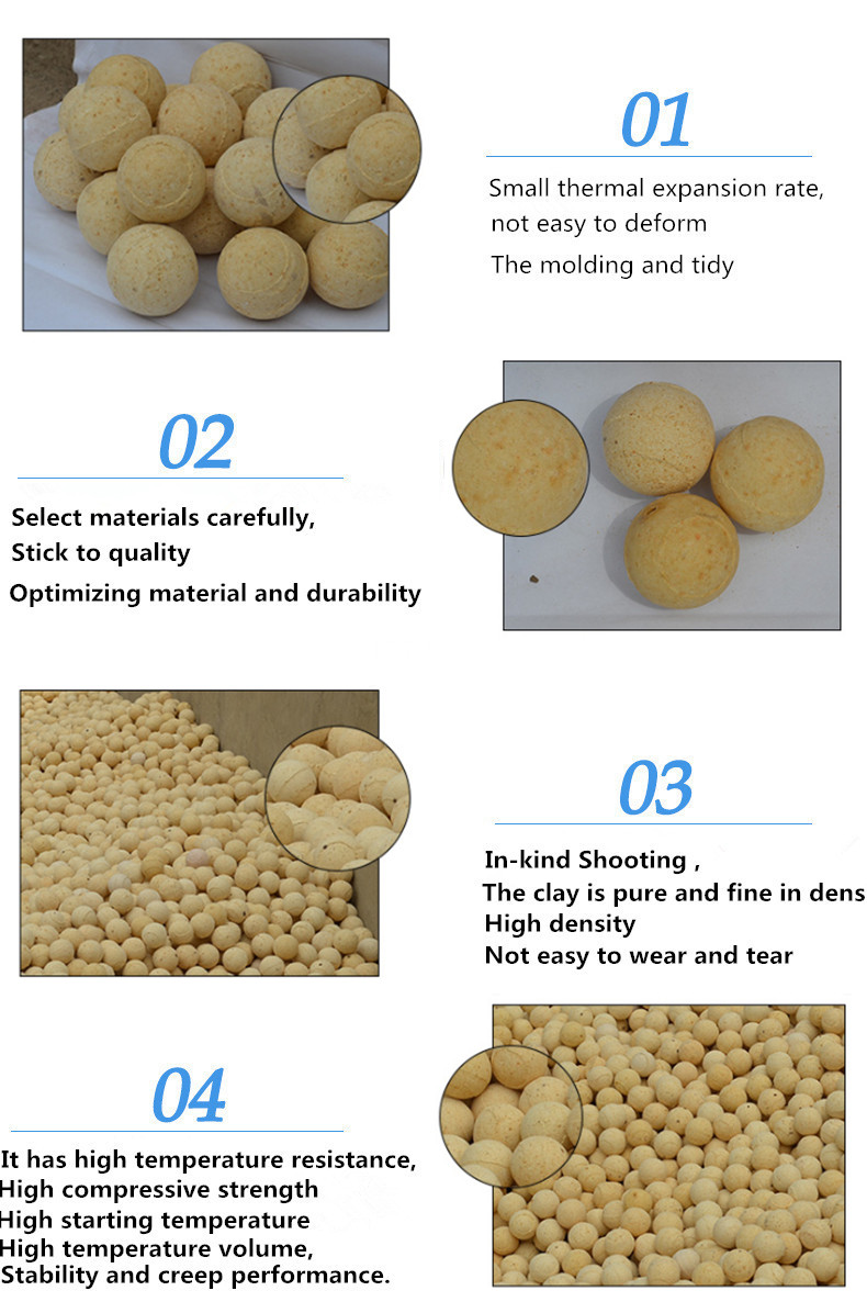 High Refractory Alumina Cement For Coating Heat Storage With Ceramic Support Ball