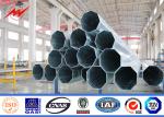 Hot Dip Electrical Galvanizing Steel Pole With Wind Pressure Resistance Up To