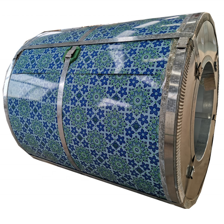 Flower Printing PPGI / Special Pattern Coated Steel Sheet Coil / Pre-painted Galvanized Steel Coil