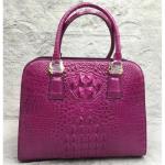 Fashion Authentic Crocodile Skin OL Lady Working Purse Female Handbag Exotic
