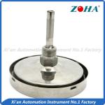 - 60~600°C Bimetallic Stemmed Thermometer , High Temperature Gauge Thermometer