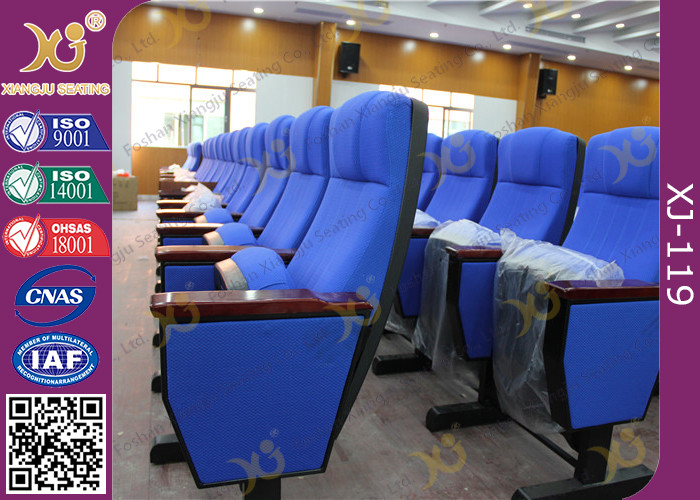 Strong Fixed Ground Auditorium Theater Seating / Chairs With Writing Board