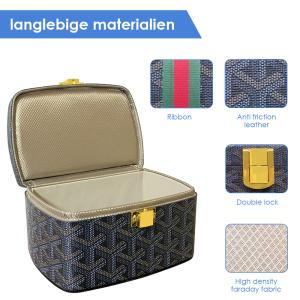 Quality Anti Theft Signal Blocking Box , Blue Cell Phone Faraday Car Key Box Keyless Fob wholesale