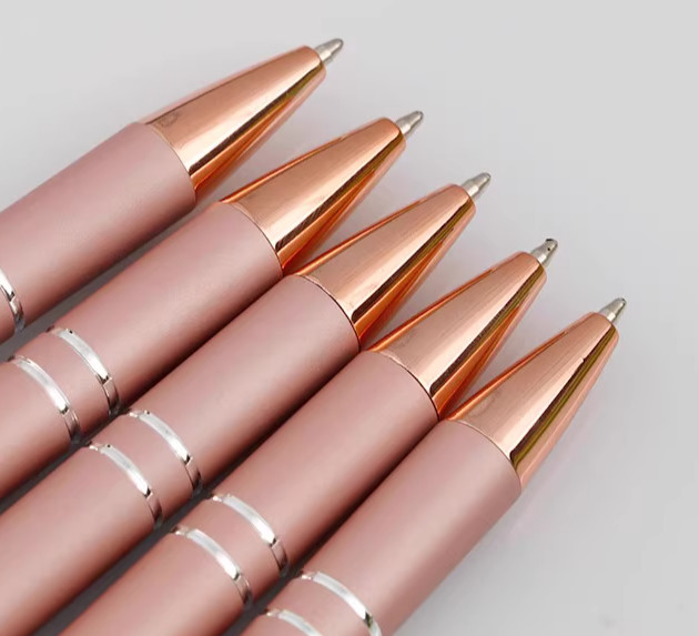 Metal press pen, aluminum rod, touch screen ballpoint pen company gift pen with custom logo exhibition pen