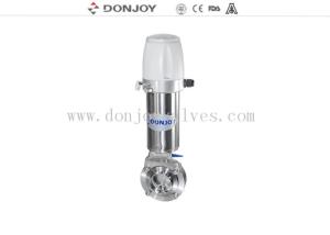 Quality Single Acting Hygenic SS316L DN25 Pneumatic Butterfly Valve wholesale