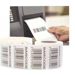 Quality Private Printed Barcode Labels Adhesive TVS Paper Barcode Label wholesale