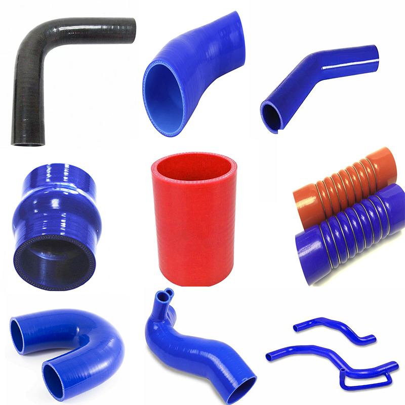 Automotive Silicone Bend Pipe with Straight Steel Wire and Polyester Reinforcement
