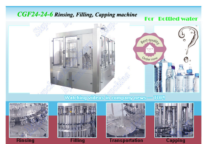 Plastic 500Ml Pet Bottle Filling Machine Auto Bottled Drinking Water Plant