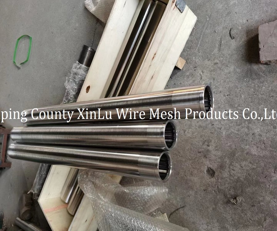 Round 316L Stainless Steel Filter Element 30mm Slot Wedge Wire Pipe Non Magnetic
