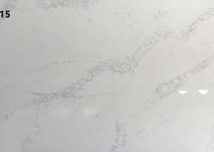 Quality Durable White Quartz Stone Artificial Faux Stone Staining Resistant 2.45 G/Cm3 wholesale