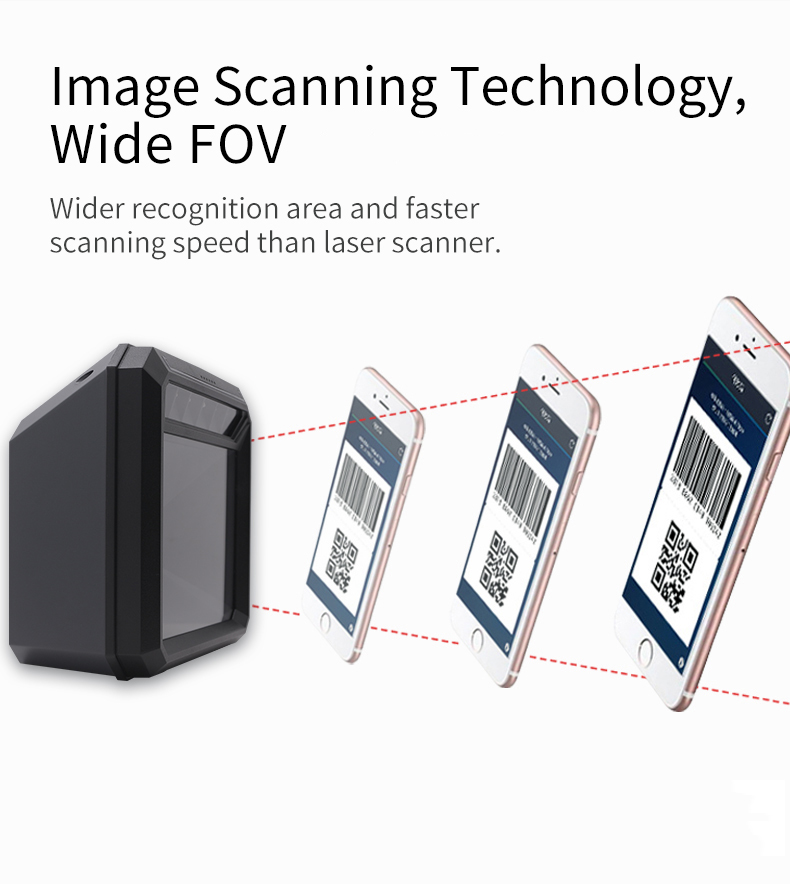 Supermarket Pharmacy POS Terminal with 120fps Scan Speed and Quick-Response Scanning