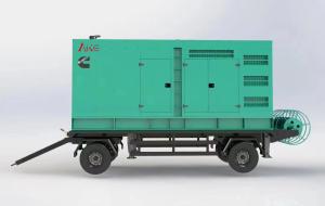 Quality 550kVA Trailer Genset Soundproof Silent Genset Diesel Generator Set wholesale