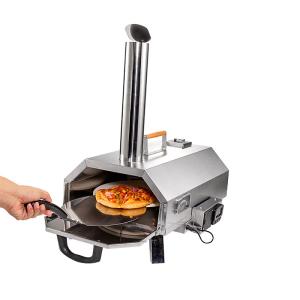Quality 12 Inch Wood Fired Pizza Oven Automatic Rotating Outdoor Pizza Oven For Backyard Camping wholesale