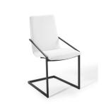 Smooth Fabric H900mm Z Shape 8kgs Modern Dining Chair