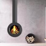 Multi-Fuel Indoor Decorative Hanging Fireplace Wood Burning Steel Stove