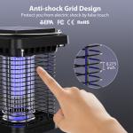 Solar Bug Zapper Outdoor & Indoor Mosquito Zapper Waterproof Fly Trap Portable