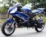 Single Cylinder 200cc Street Legal Motorcycle 4 Stroke Air Cool CVT With Key