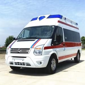 Quality 4x2 ICU Medical Emergency Ambulance Car Hospital Ambulance Vehicle EURO 5 wholesale