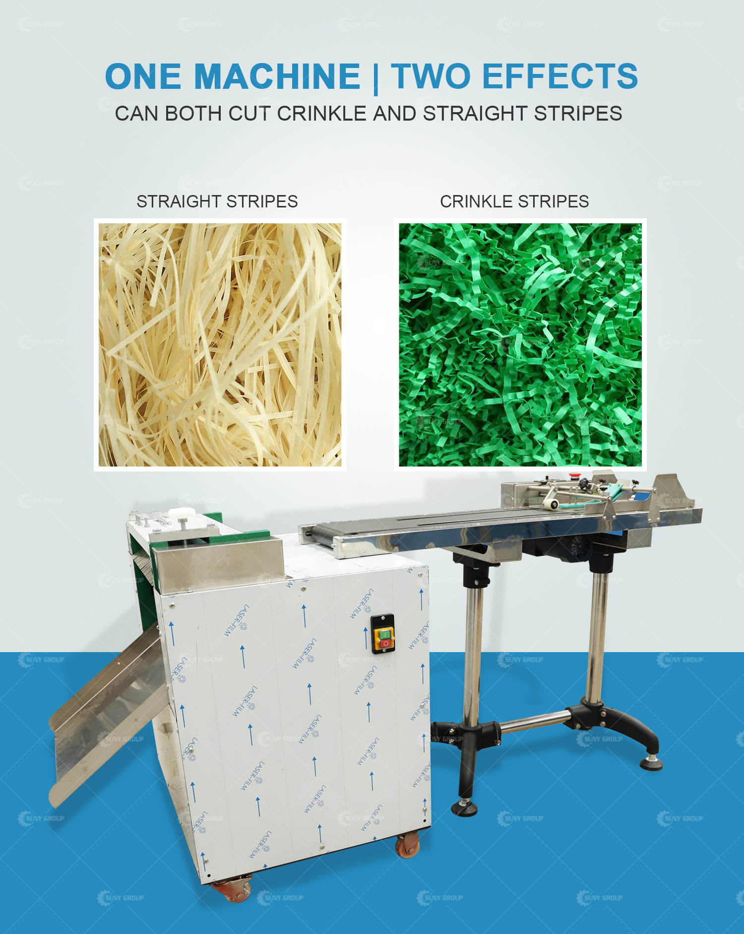 Electricity Gift Filling Paper Shredder Machine for Crinkle Straight Paper Strips Cutting