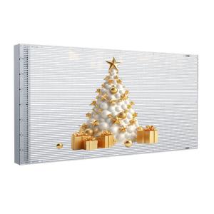 Quality P4 Adhesive Transparent LED Display 240x1500 mm 3.5 kg per square meter 2mm Thickness wholesale