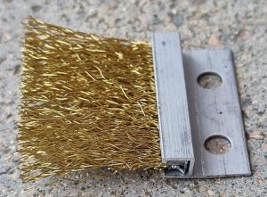 Quality Laser Guide Pure Copper Wire Clean Copper Brush H-Type Aluminum Alloy Copper Wire Brush wholesale