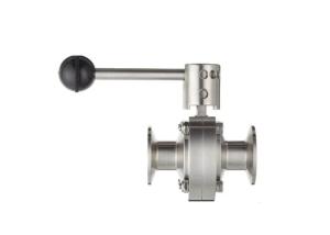 Quality 304 316L Hygienic Butterfly Valves ASME BPE AISI With Thread And Weld Connection wholesale