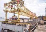 Durable Steel Bridge Girder Launcher , Launcher Crane For Bridge Tunnel