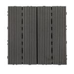 Commercial Outdoor Interlocking Patio Deck Tiles Hardwood Natural