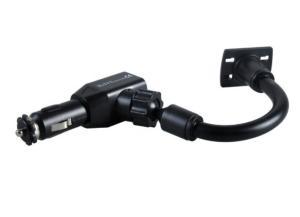 Quality Iron Gooseneck Tube Arm Adjustable Dual USB Car Charging Holder wholesale