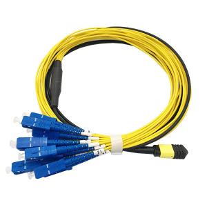 Quality G657A1 Fiber MPO Fanout Cable UPC / APC Polish Type 3D Interferometer Tested wholesale