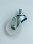 13mm/13mm/17mm/21mm/27mm/27mm Light Duty Furniture PP White Swivel Castor with
