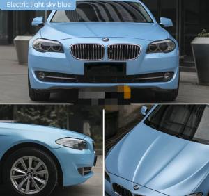 Quality Matte Metallic Electric Light Sky Blue Car Wrap Film Non - Fading wholesale