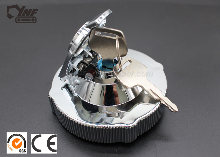 Hyundai Diesel Fuel Tank Caps YNF02220 / Iron Material Excavator Accessories