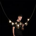 Modern Black Leather Chandelier for Living Room Hall Villa Home Long Chandelier